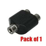 iMBAPrice® RCA Female to 3.5mm Female Adaptor [1 Pack]