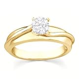 0.25 Carat VS2 - GIA Certified Diamond Solitaire Engagement Ring on 14k White Gold