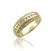 18k Gold White and Yellow Diamond Anniversary Ring/ Band Size 7 0.50 carat