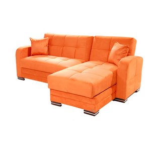 Kubo Sectional Sofa Orange by Sunset