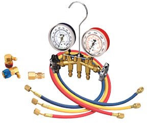 MasterCool R-12/R-134A Brass Manifold Gauge Set / MSC-66773
