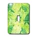 Lee Hiller Designs Batik Print - Sea Turtles Yellow Green Batik - Light Switch Covers - single toggle switch