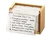 Maple Recipe Box W/Acrylic View Protector