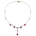 14K Gold Pink Tourmaline Dream Necklace, MADE IN AMERICA