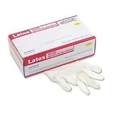 GAX355L Disposable General PurposeLatex Gloves, Size Large, 100 Gloves/Box