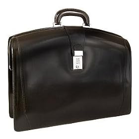 Pratesi Brunelleschi Italian Leather Briefcase Black