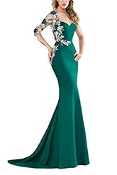 Applique 2015 Mermaid Evening Dress/Prom Dress  with a Court Train 