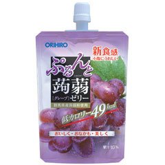 ぷるんと蒟蒻ゼリースタンディンググレープ×6個