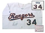 Nolan Ryan Texas Rangers MLB Hand Signed Authentic Style Home White Baseball Jersey