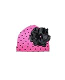 Z: Jamie Rae Candy Pink Black Dots-Black Rose Beanie Baby (0-18m)