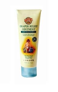 Jason Earth's Best Baby Care Diaper Relief Ointment, Aloe Vera & Vitamin E, 4-Ounce Tubes (Pack of 2)