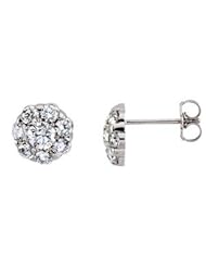 2 CT TW Pair 14K White Gold Diamond Earring