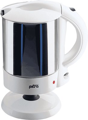 Childrens Toyshop  Küche & Haushalt : Petra WK 185.00 Cordless WasserKocher 1 l, Edelstahl-Topf, Wasserstandsanzeige innen, 1800 W Weiß