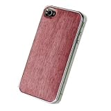 REAL WOODEN CASE COVER 「WoodGrain-木目-」-パープルハート- for iPhone4/iPhone4S