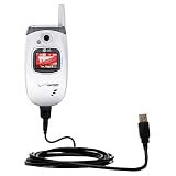 Classic Straight USB Cable for the LG UX245 with Power Hot Sync and Charge capabilities - Gomadic Brand w/ TipExchange Technology