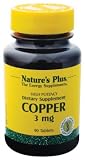 Nature's Plus - Copper, 3 mg, 90 tablets