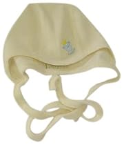 Ladalu 2.0.NB.5056 M&uuml;tzchen, 100% Biobaumwolle, Farbe Natur mit Bio-Aufdruck f&uuml;r Jungs
