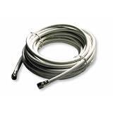 Buy 100 ft RG-6 White Coaxial Cable, copper clad dual shielded