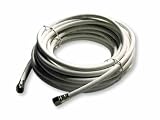 25 ft RG-6 White Coaxial Cable, copper clad/dual shielded