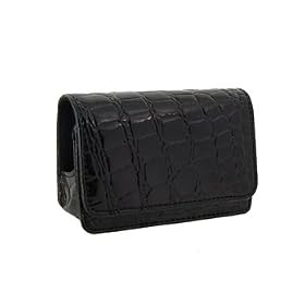 iSmart Protective Crocodile PU Leather Case Bag Pouch for 96*60*12mm Card Camera (Black) + Worldwide free shiping