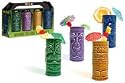 Hawaiian Tropical Tiki Tumblers Mug Set ceramic tikki drink glasses