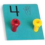 Peg-it Number Boards With Easy Grip Pegs With Fingerspell