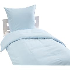 Buscher 8035-301 Allergiker Microfaser Bettw�sche 2-teilig 155 x 220 cm / Kissen 80 x 80 cm, bleu