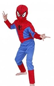 Costume bambino Spiderman. Media 5-6 anni. Tuta e maschera in testa.