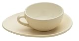 Nigella Lawson Living Kitchen Cappuccino Cup & Saucer Set/2 Cream