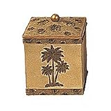 Poly Resin Cotton Jar / Palm Tree Hula Girl / 4
