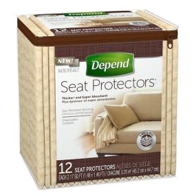Depend Seat Protectors provide soft disposable pads that are fantastic for incontinence protection