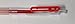 MUJI Clear Ballpoint Gel Pen [Red] 0.5mm x 5