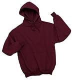 NEW JERZEES SUPER SWEATS - Pullover Hooded Sweatshirt Maroon-XL