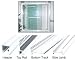 CRL White Frameless Double "MK" Series Sliding Shower Door Kit - 60" H x 60" W for 1/4" Glass CRL White Frameless Double "MK" Series Sliding Shower Door Kit - 60" H x 60" W for 1/4" Glass