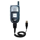Coiled Power Hot Sync and Charge USB Data Cable w/ Tip Exchange for the Sanyo RL-7300 - Gomadic Brand