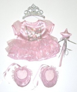 Pink Princess Outfit fits most 12 Snuggl'ems, most Webkinz and 8 - 10 Make Your Own Stuffed Animals