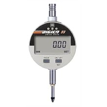 Brown & Sharpe 599-1034 Digico 10 LCD Electronic Indicator, M2.5 Thread, 8mm Stem Dia., 0-1"/0-25mm Range, 0.00005"/0.001mm Graduation, +/-0.005mm Accuracy