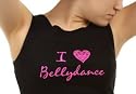 Ladies Belly Dance Shirt, "I Love Bellydance" Tank Top