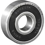 Bones Bearings Super Reds Bearings ( Silver/Black )