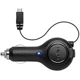 Cellet Rapid 6 Watt (1.2 Amp)  Micro USB Retractable Car Charger for Samsung Galaxy S4, S6, S6 edge, S6 edge+, Note 4/5, LG, Nokia, Motorola Smartphones - Retail Packaging