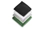 MONSTER CLNCTH Micro Clean Cloth Kit with Counter Top Display (Green, Black, White, Silver)
