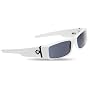 Spy Hielo Men's Sunglasses - White Shiny Frame - Grey Lens