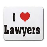 I Love/Heart Lawyers Mousepad