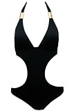 L*Space Sensual Solids One Piece Cut Out