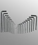 HK-025MS 25 Piece SAE & Metric L-Shaped Hex Wrench Set