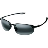 Maui Jim Hookipa Polarized Sunglasses (Gloss black frame, Gray)