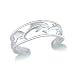 Dolphin Toe Ring - 14K White Gold