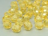 Glasperlen zum Auffaedeln 5mm (Topaz), 100 Stueck