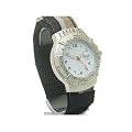 Boys White Terrain Boardrider Sports Surf Watch-Velcro Strap+Rotating Bezel-50m Water Resitant-1307b