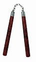 Nunchaku 12" Natural Carved Dragon